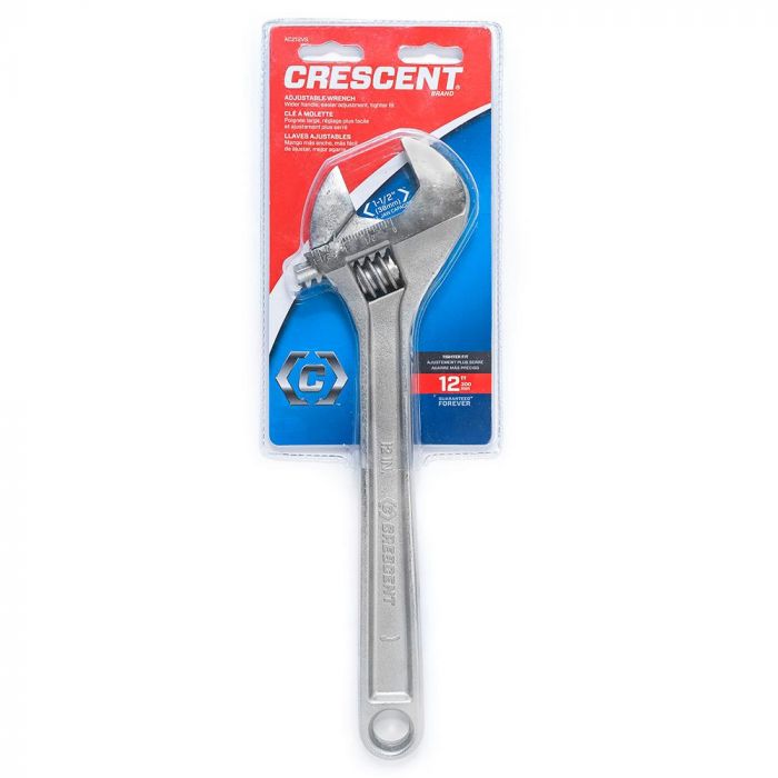 New Crescent AC212VS Adjustable Wrench Plated Finish 12 Inch