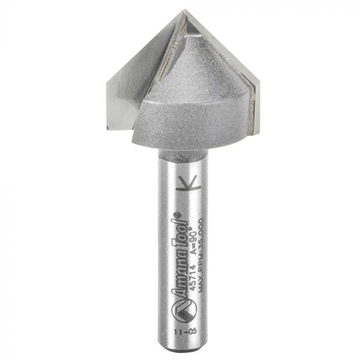 Amana Tool 45714 3/4" Carbide Tipped VGroove Router Bit