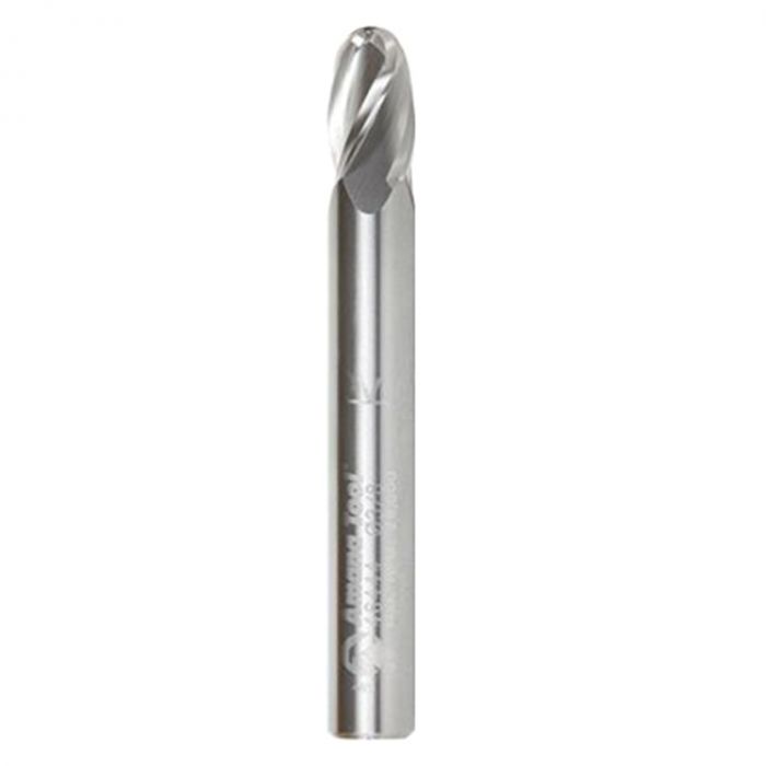 Amana Tool 46444 3/8" Solid Carbide UpCut Spiral Ball Nose Router Bit