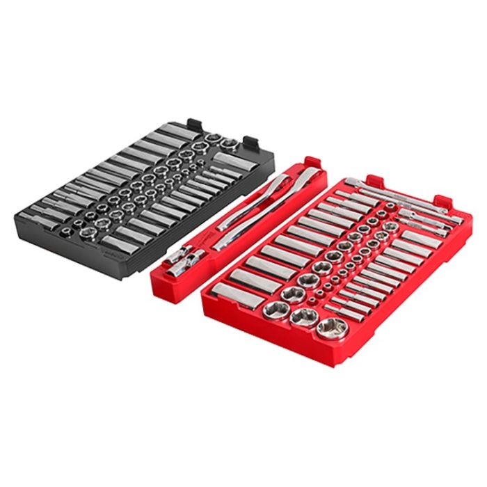 1/4 Chrome+Socket Set, 48 Pcs