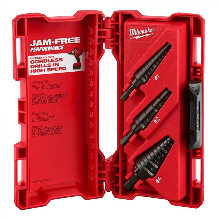 step drill bit set