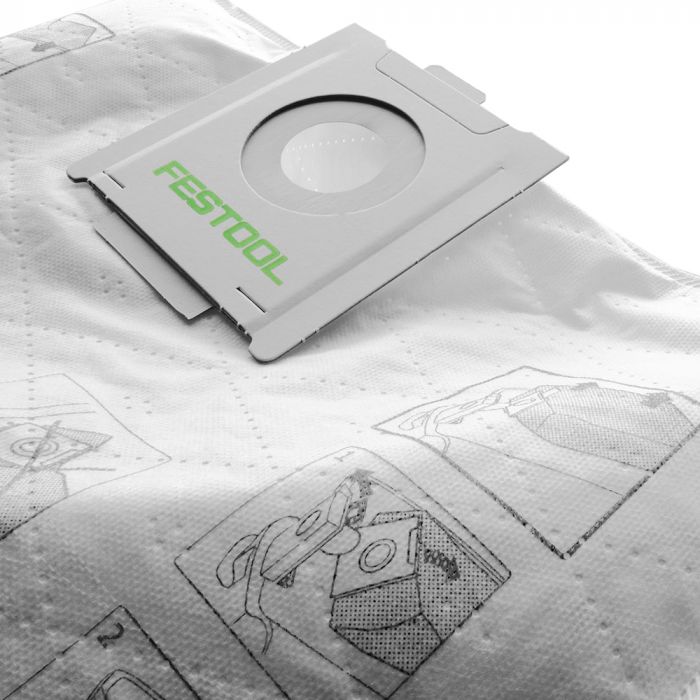 Festool 498411 Replacement Filter Bag for CT Midi Dust Extractor, 5