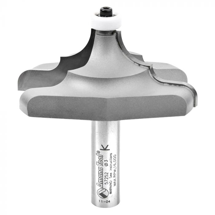 Amana Tool 57252 3" Decorative Solid Surface Edge Router Bit