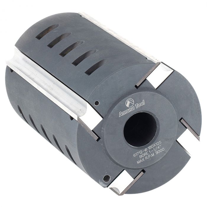 Amana Tool 61712 180mm 4Wing Planer/Moulder Head with MD HSS Knife