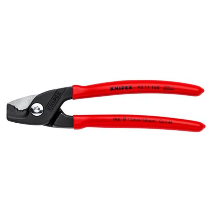 Knipex 95 11 160 6 1 4 Steel Stepcut Cable Shear Burnstools Com