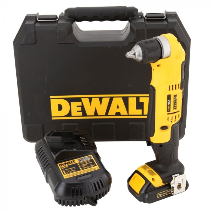 DEWALT DW004 24v NiMH 7/8" Cordless Right Angle Drill for sale online 