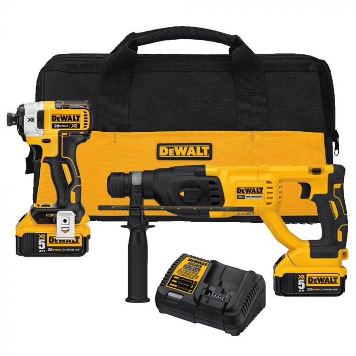 20V MAX* XR® Cordless Brushless Hammer Drill and Impact Driver Combo Kit