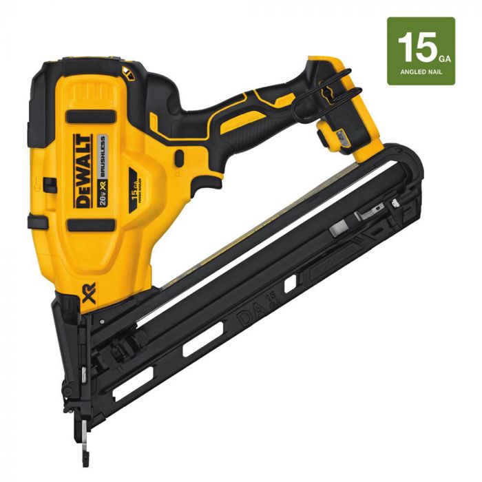 DeWalt DCN650B XR 20V Max Cordless 15 Gauge Angled Finish Nailer