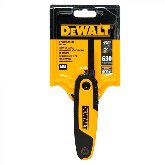 DeWalt DWHT70263M Folding and Locking Hex Key Set burnstools