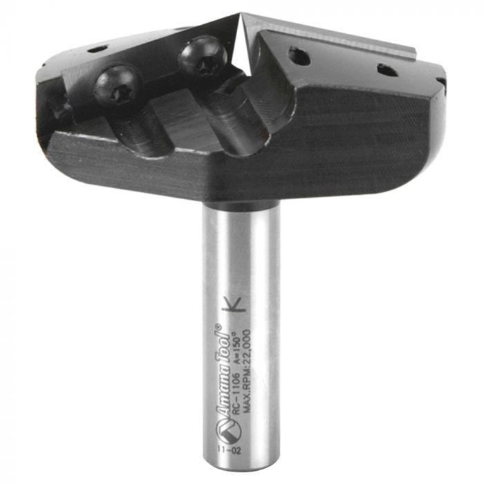 Amana Tool RC1106 21/4" Carbide Insert VGroove Router Bit