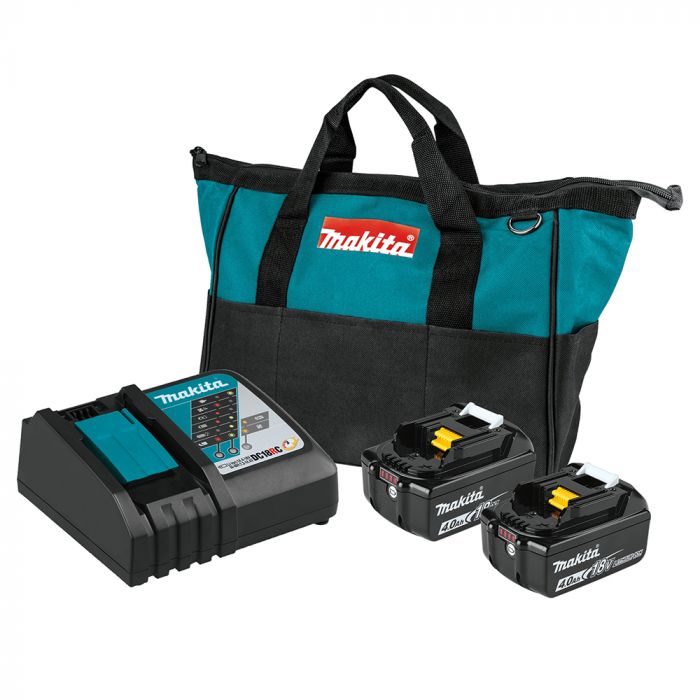 Makita BL1840BDC2 LXT 18V 4.0 Ah Lithium‑Ion Battery And Charger ...