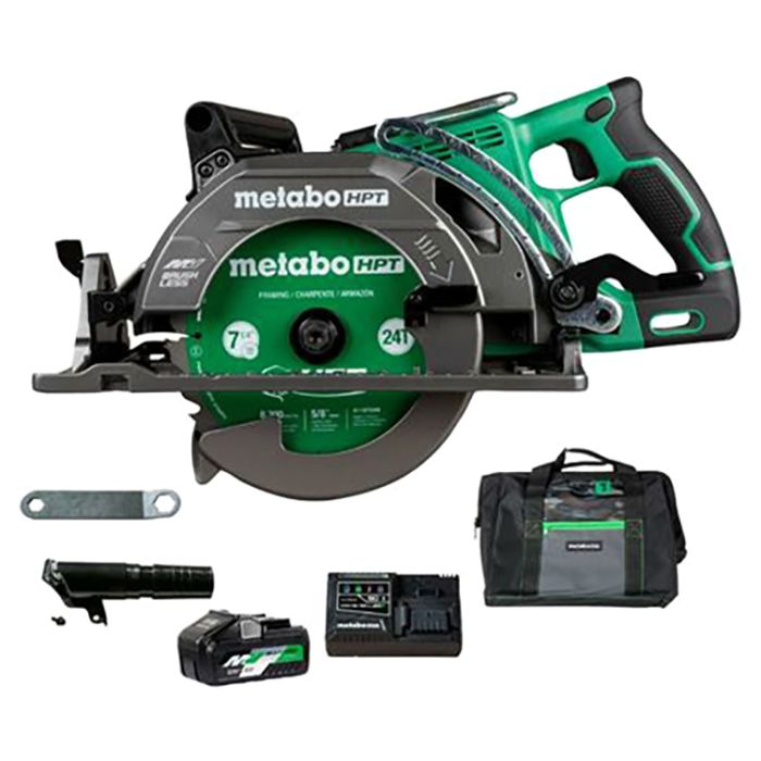 Metabo HPT C3607DWAM 36V MultiVolt Cordless Rear Handle Circular Saw ...