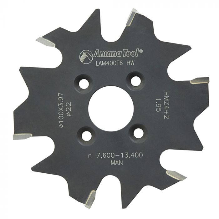 Amana Tool LAM400T6 100mm Replacement Cutter Plate Jointer Saw Blade