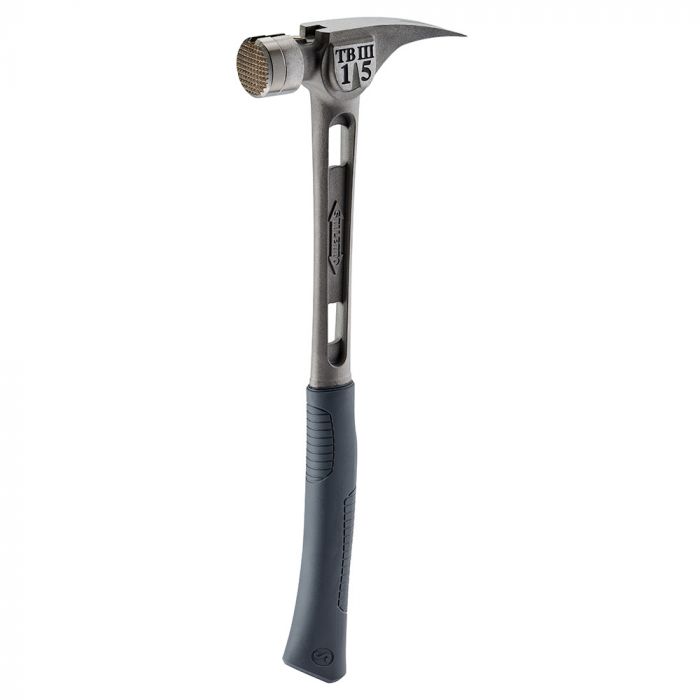 Stiletto-tb3mc 15 oz Ti-Bone III Titanium Hammer with Milled Face and Curved Handle, Size: 18 in