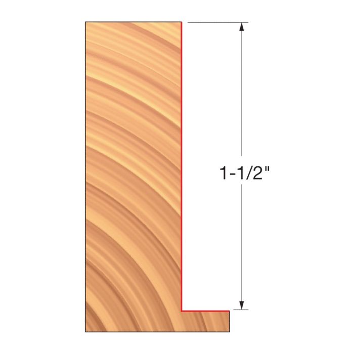 Freud 39/16" x 11/2" x 11/4" Straight Edge Shaper Cutter