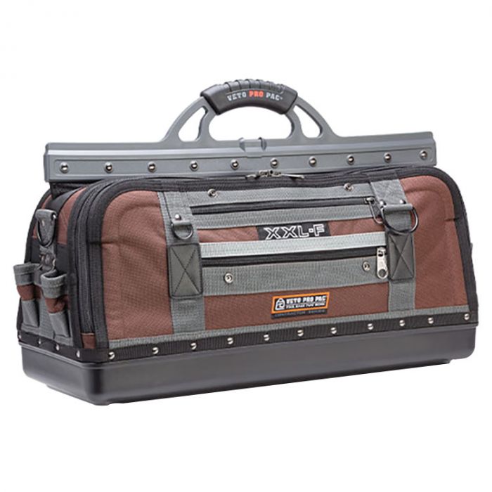 Veto Pro Pac XXL-F Heavy Duty Closed Top Long Tool Bag Box Case 54 Pockets 