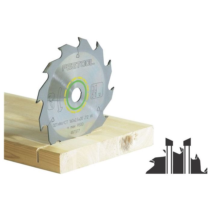 Festool 496305 Standard Ripping Blade for TS 55 Plunge Cut Saw 12 Tooth burnstools