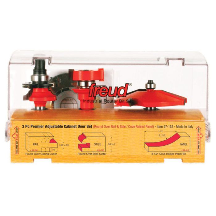Freud raised panel bit set discount