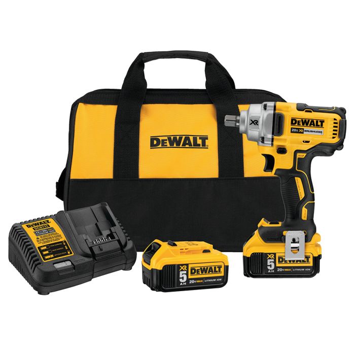 DeWalt DCF894P2 XR 1 2 20V Max Cordless Mid Range Impact Wrench Kit with Detent Pin Anvil burnstools