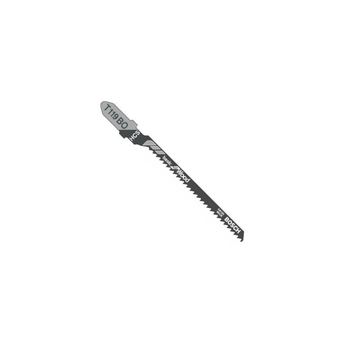 T119BO 3 12 TPI HCS Jig Saw Blades for Curve Cuts in Wood 5 Pack