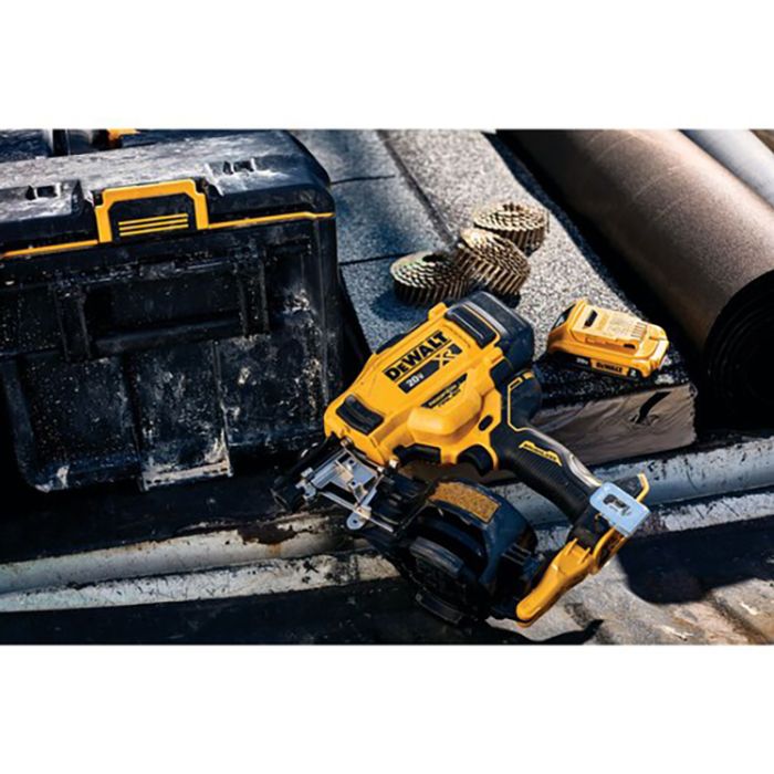 Dewalt cordless roofing nailer dcn45rnb sales