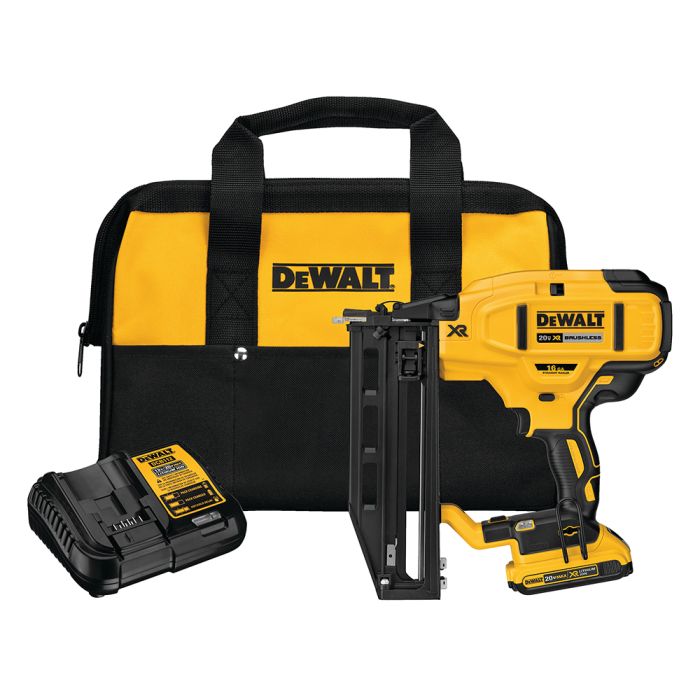 DeWalt DCN662D1 XR 20V Max 16 Gauge Cordless Straight Finish Nailer Kit burnstools