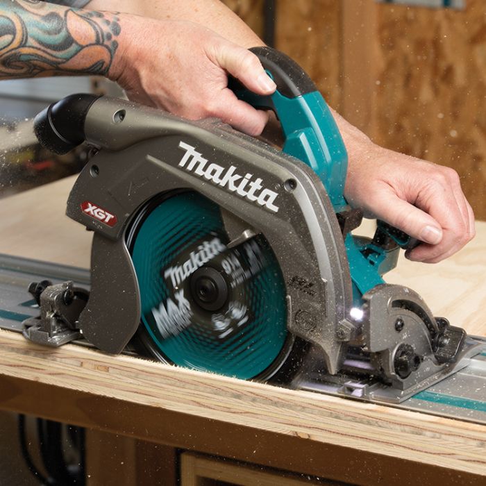 Makita GSH04Z 40V Max XGT 10 1 4 Cordless Circular Saw with Track Base Bare Tool burnstools