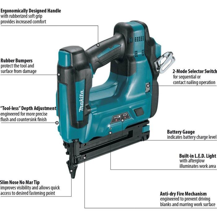 Makita brad nailer 18g sale