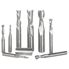 Amana Tool AMS-125 8 Piece Up and Down-Cut Spiral CNC Router Bit Set ...