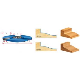 Raised Panel Shaper Cutters For 5 8 Inch Material Ogee   Sc520 1 