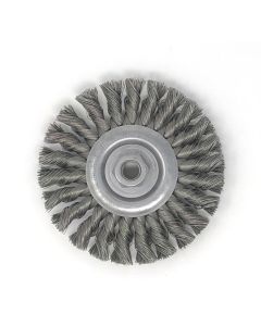United Abrasives - SAIT 03426 4" Threaded Regular Twist Knot Wheel