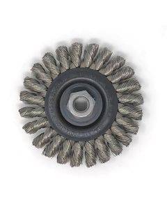 United Abrasives - SAIT 03431 4" Threaded Regular Twist Knot Wheel