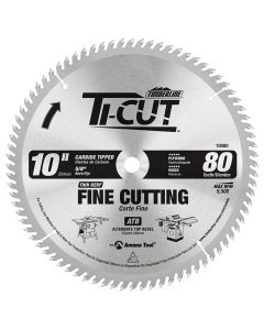 Timberline 10080 Ti-Cut 10" x 80 TPI Carbide Tipped General Purpose & Finishing Saw Blade