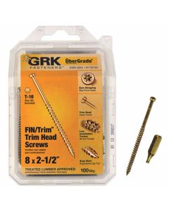 GRK Fasteners 119730 #8 x 2-1/2" Star Drive Trim Finishing Head Screw