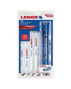 Lenox 121439KPE Bi-Metal General Purpose Reciprocating Saw Blade Kit, 9/Pack