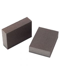 Mirka 1353-150 2-3/4" x 4" x 1" 150 Grit Four Sided Abrasive Sponge, 10 Piece