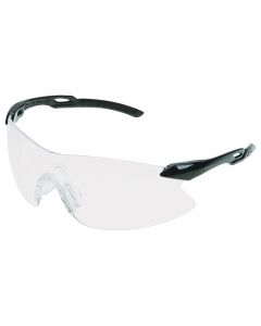 ERB 15426 Black/Clear Anti-Fog Strikers Safety Glasses with Anti-Fog Lens