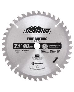 Timberline 175-41C 7-1/4" Fine Crosscut Saw Blade with Diamond Knockout