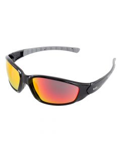 ERB 18041 Ammo Black/Red Mirror Safety Glasses