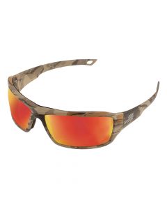 ERB 18043 Live Free Camo/Red Mirror Safety Glasses