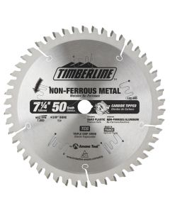 Timberline 185-505 7-1/4" Carbide Tipped Aluminum & Non-Ferrous Saw Blade with Diamond Knockout