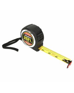 Big Horn 19643 25' Compact Auto Lock Tape Measure with Magnetic Hook