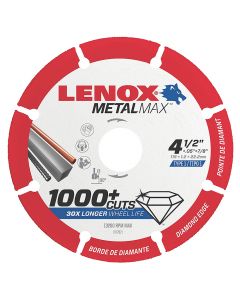 Lenox 1972921 Metalmax 4-1/2" Diamond Cutoff Wheel