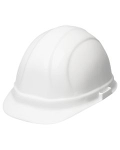ERB Safety 19951 Omega II 6PT White MegaRatchet Cap Hard Hat