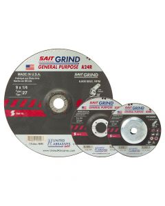 United Abrasives - SAIT 20079 6" A24R Long Life Grinding Wheel