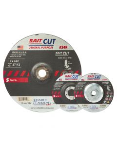 United Abrasives - SAIT 22020 4-1/2" A24R General Purpose Grinding Wheel