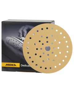 Mirka Abrasives 23-6MF-220 6" P220 Grit Gold Multifit Grip Abrasive Disc, 50 Piece