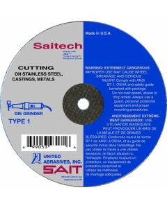 United Abrasives - SAIT 23165 Saitech Ultimate Performance 4" Cutting Wheel