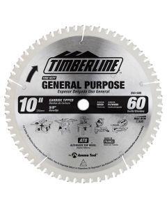 Timberline 250-600 10" x 60 TPI Carbide Tipped General Purpose & Finishing Saw Blade