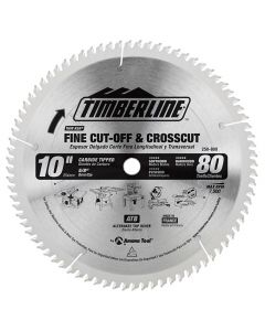 Timberline 250-800 10" x 80T Carbide Tipped General Purpose and Finishing Saw Blade